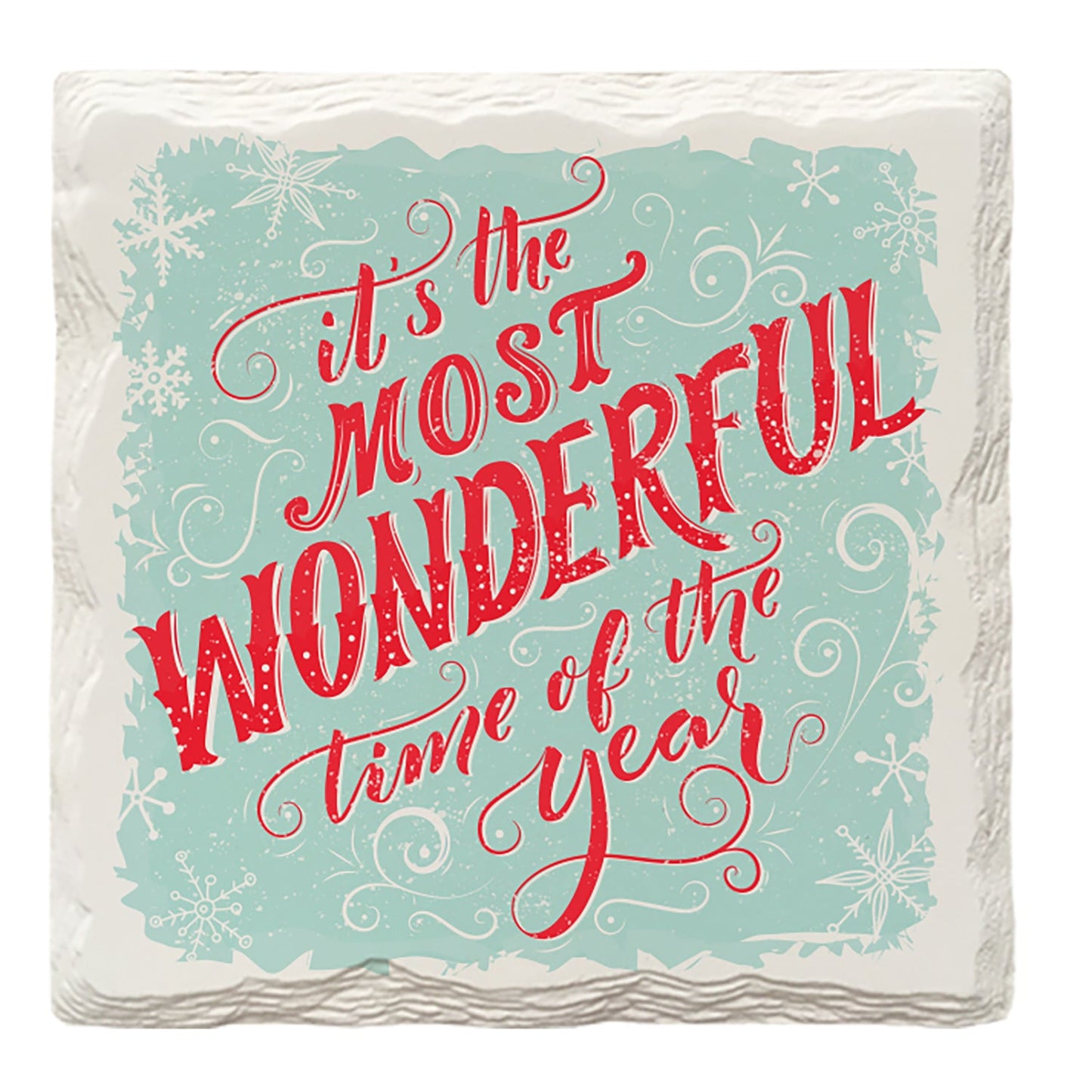 Holiday Christmas Wonderful Time | Drink Coaster