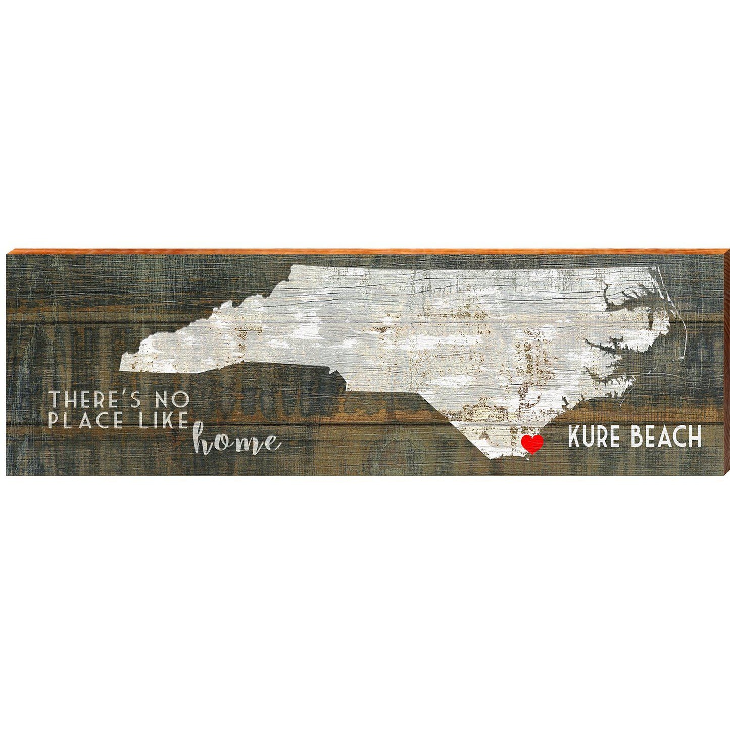 Kure Beach North Carolina Home | Wall Art Print on Real Wood