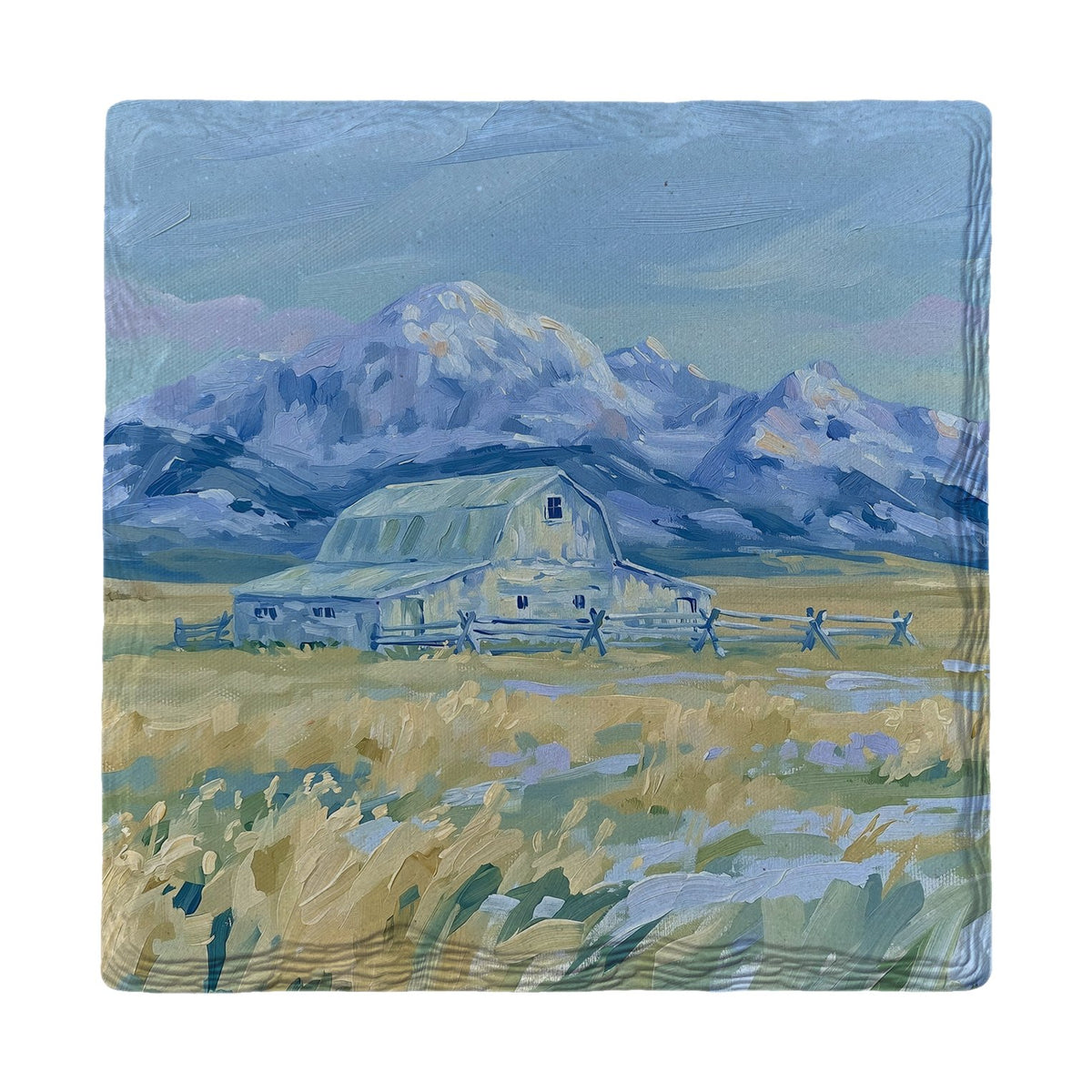 Prairie Barn Foothills | Ceramic Drink Coaster