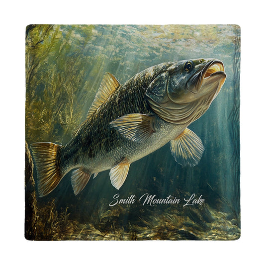 Sunlit Largemouth Bass | Ceramic Drink Coaster