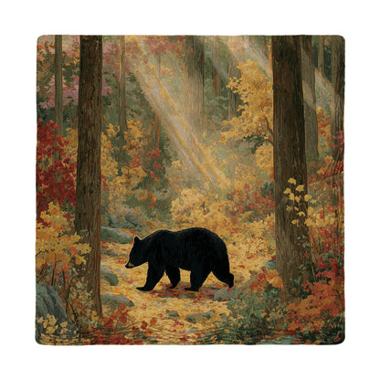Golden Woods Black Bear | Ceramic Drink Coaster