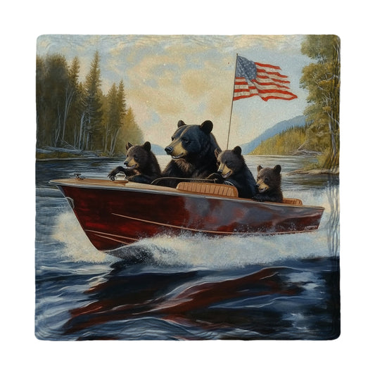 Black Bear Family Boat Cruise | Drink Coaster