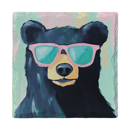 Yo Black Bear | Ceramic Drink Coaster