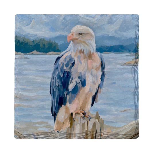 Harbor Bald Eagle | Ceramic Drink Coaster