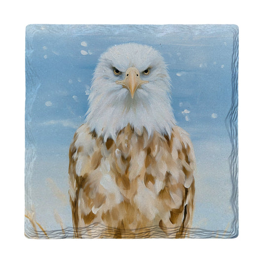 Proud Bald Eagle | Ceramic Drink Coaster