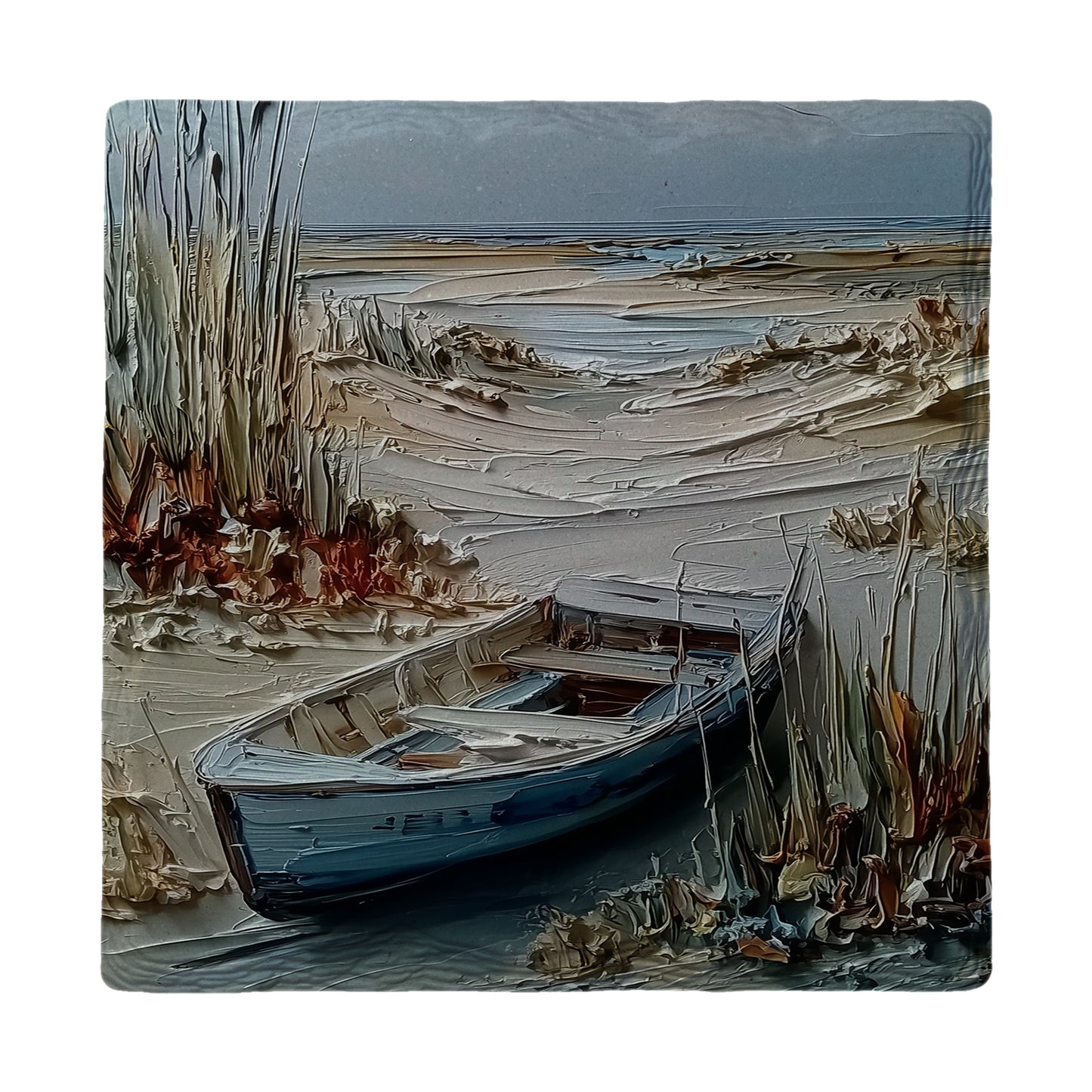 Coastal Boat | Ceramic Drink Coaster