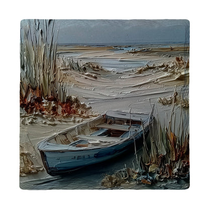 Coastal Boat | Ceramic Drink Coaster