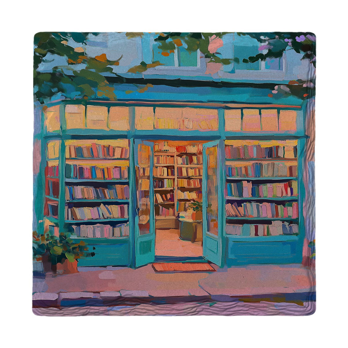 Cozy Corner Bookshop | Ceramic Drink Coaster