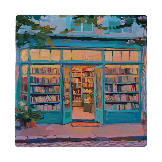 Cozy Corner Bookshop | Ceramic Drink Coaster