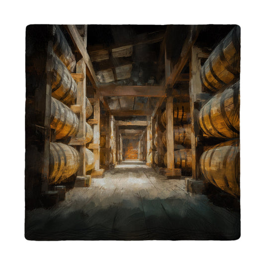 Bourbon Barrel Rickhouse | Ceramic Drink Coaster