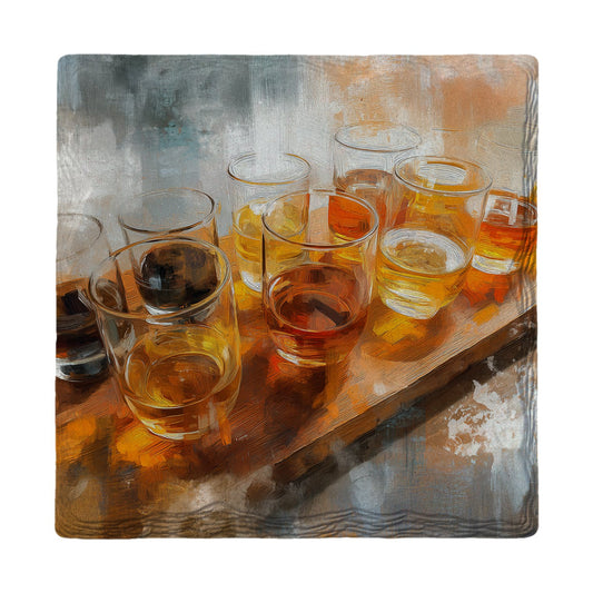 Bourbon Tasting Flight | Ceramic Drink Coaster