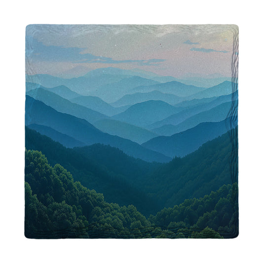 Classic Blue Ridge Mountains | Ceramic Drink Coaster
