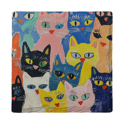 Colorful Cats | Drink Coaster