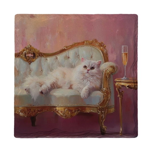 Champagne Persian Cat | Ceramic Drink Coaster
