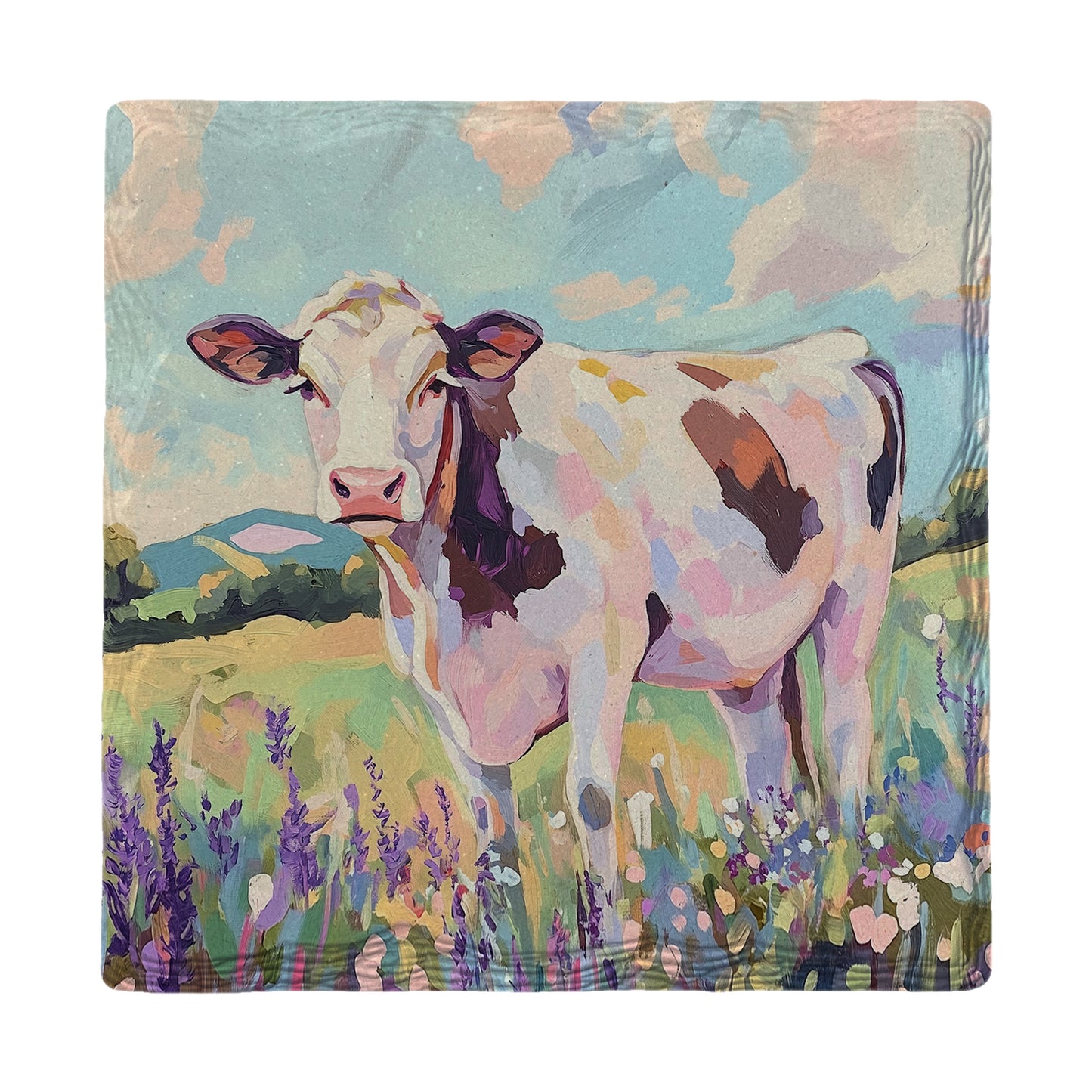 Pastel Cow | Ceramic Drink Coaster