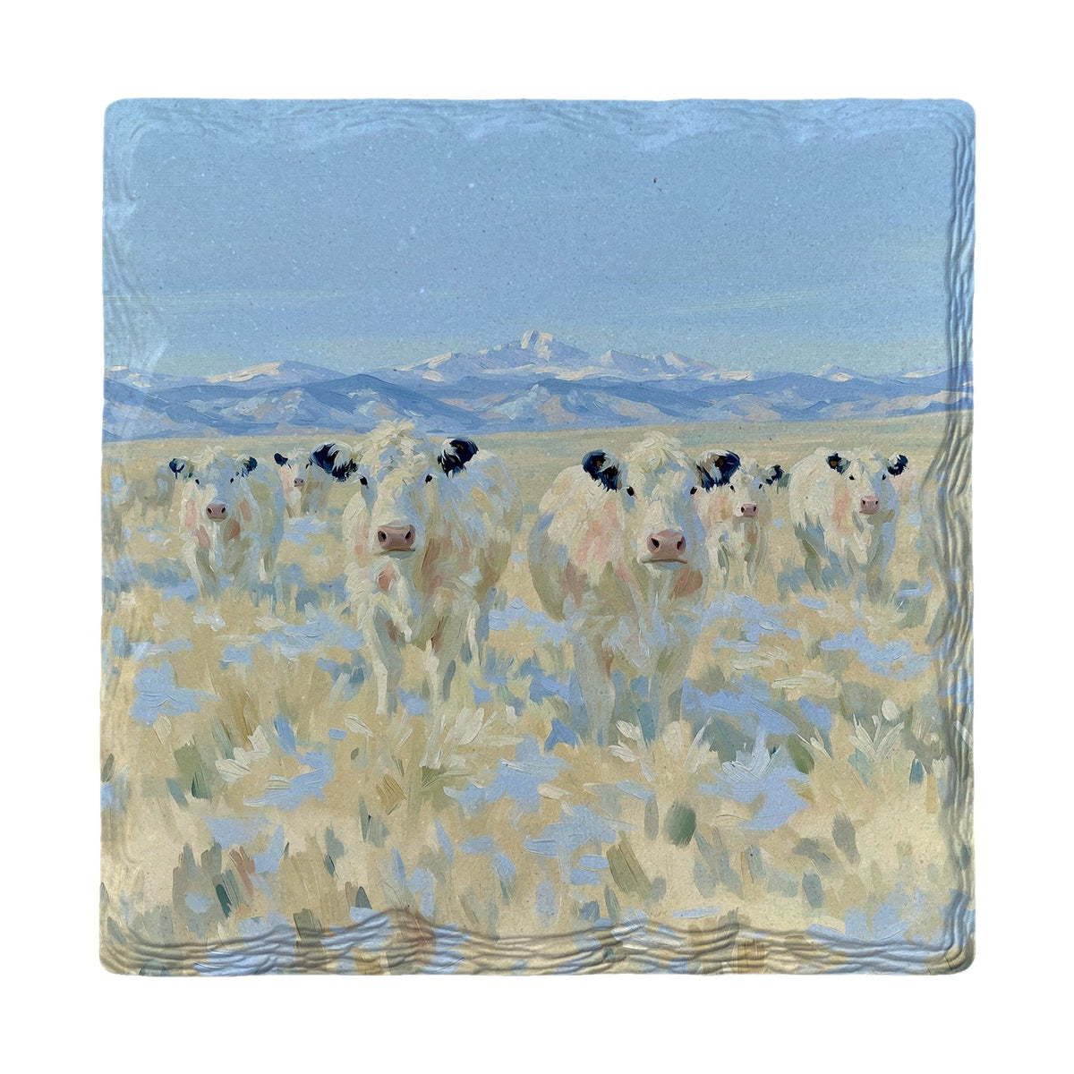 Mountain Pasture Herd | Ceramic Drink Coaster