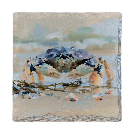 Sandy Shore Crab | Ceramic Drink Coaster