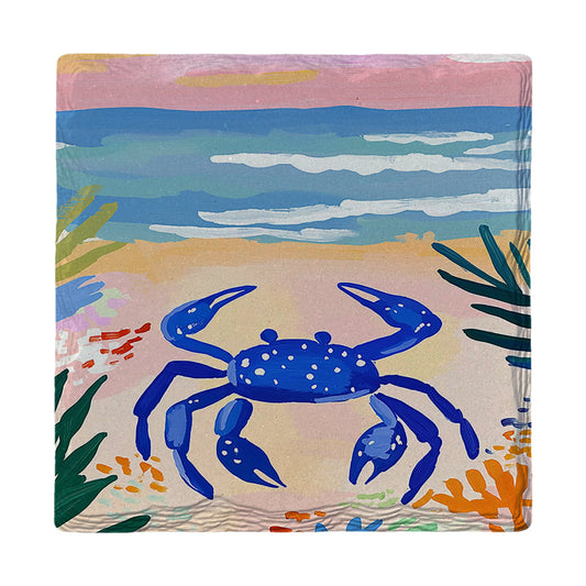 Seaside Blue Crab | Ceramic Drink Coaster