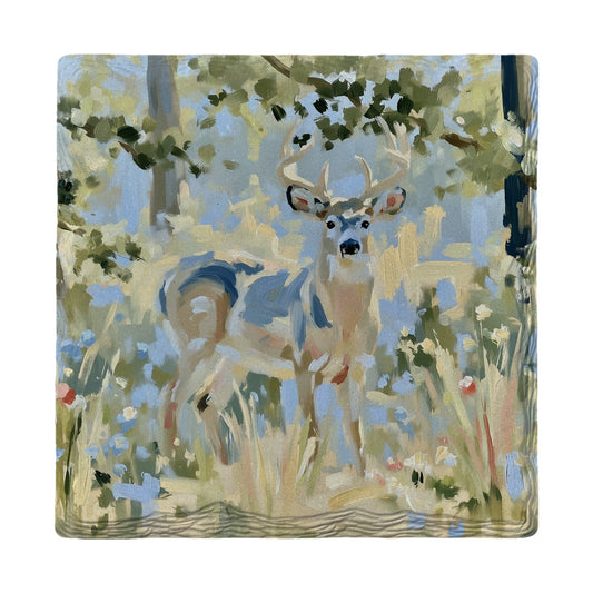 Woodland Whitetail Buck | Ceramic Drink Coaster