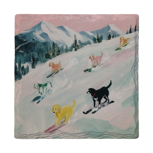 Slope Dogs | Ceramic Drink Coaster