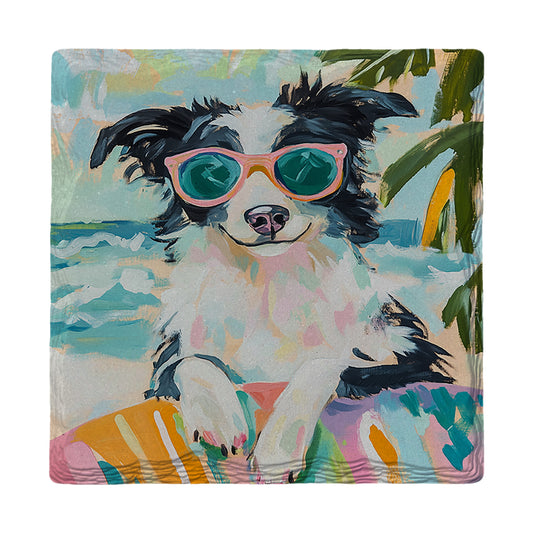 Border Collie Coast | Ceramic Drink Coaster