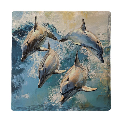 Playful Dolphins | Drink Coaster