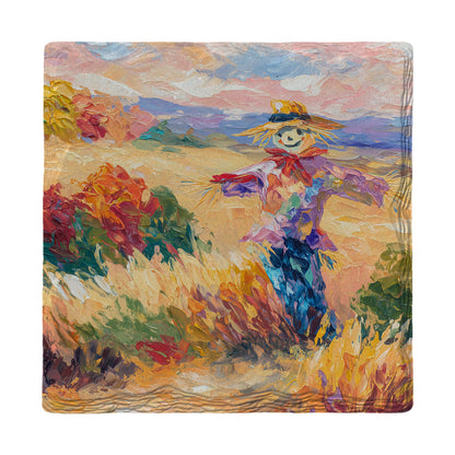 Fall Scarecrow | Ceramic Drink Coaster