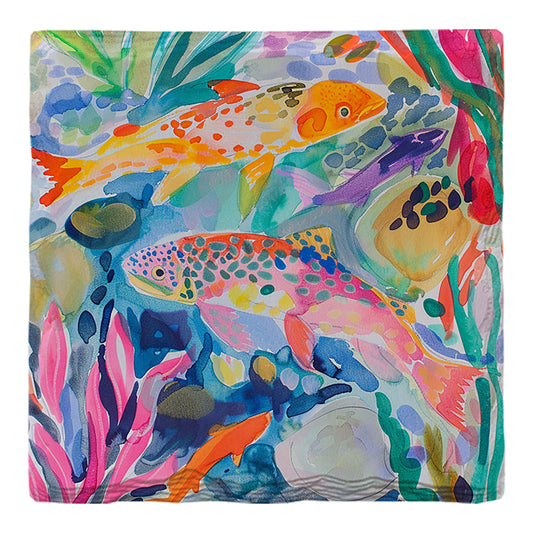 Whimsical Rainbow Trout | Drink Coaster