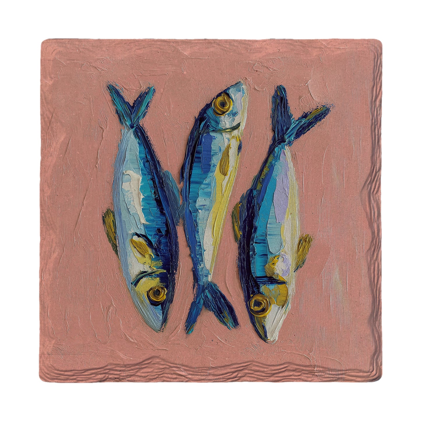 Impasto Fish Trio | Ceramic Drink Coaster