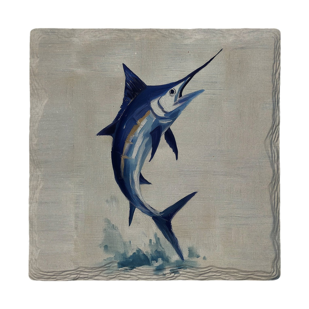Blue Marlin Jump | Ceramic Drink Coaster