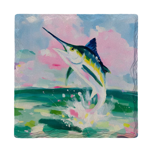 Marlin Splash | Ceramic Drink Coaster