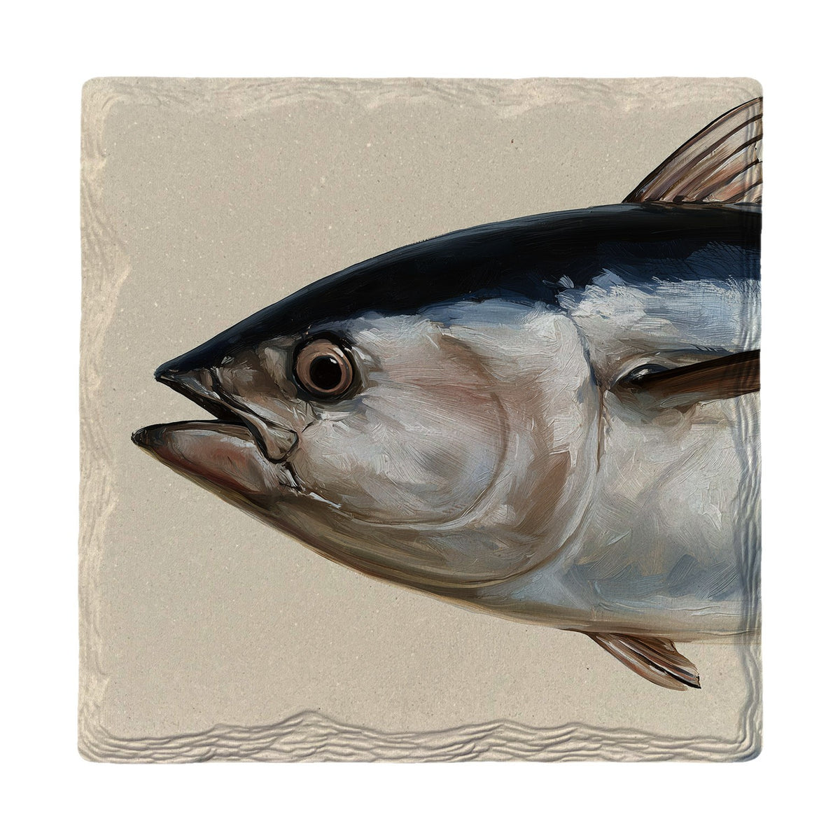 Bluefin Tuna Study | Absorbent Ceramic Drink Coaster