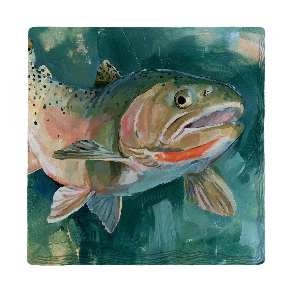 Rainbow Trout | Absorbent Ceramic Drink Coaster