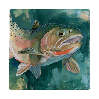Rainbow Trout | Absorbent Ceramic Drink Coaster
