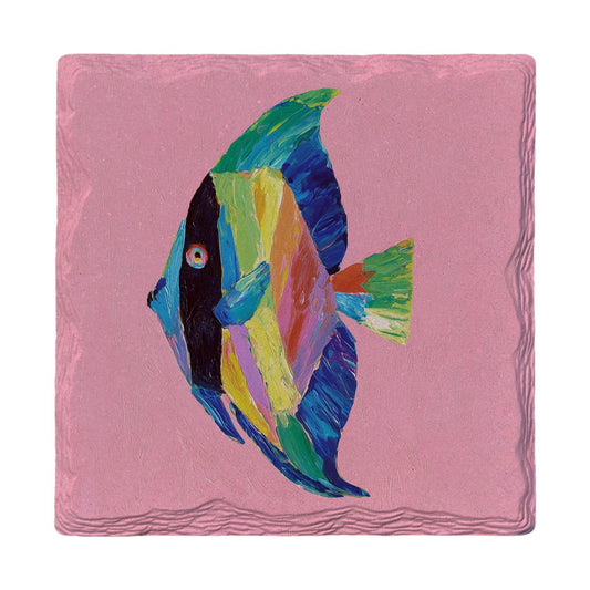 Rainbow Angelfish | Ceramic Drink Coaster