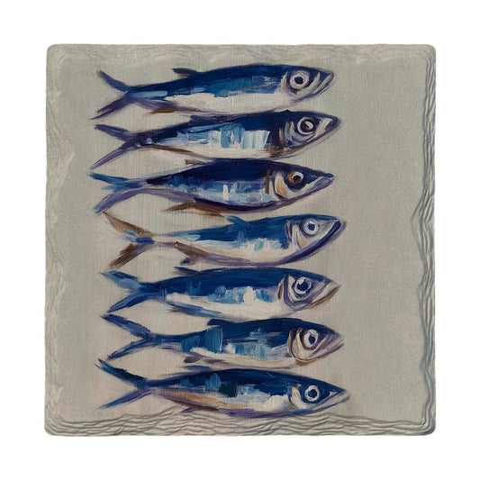 Stacked Sardines | Ceramic Drink Coaster
