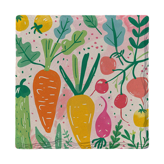 Garden Veggie Patch | Ceramic Drink Coaster