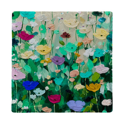 Impasto Flowers | Ceramic Drink Coaster