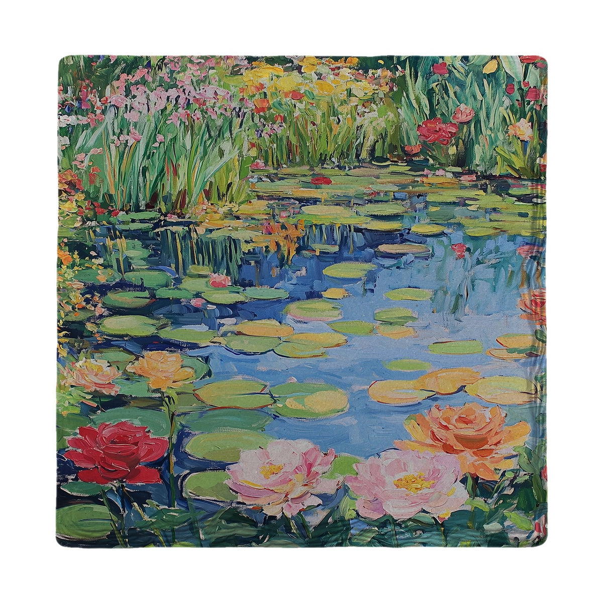 Water Garden Reflections | Ceramic Drink Coaster
