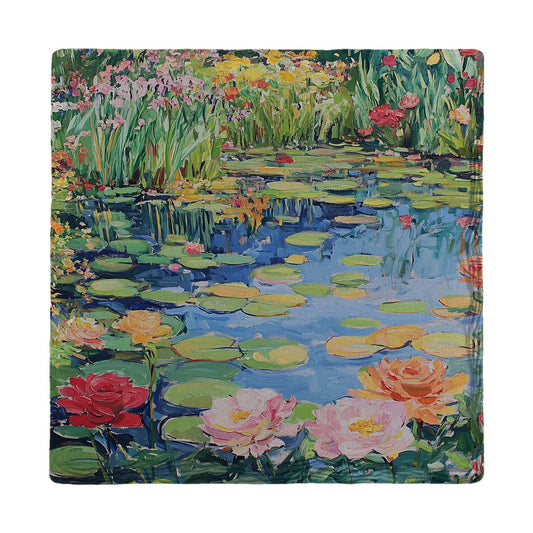 Water Garden Reflections | Ceramic Drink Coaster