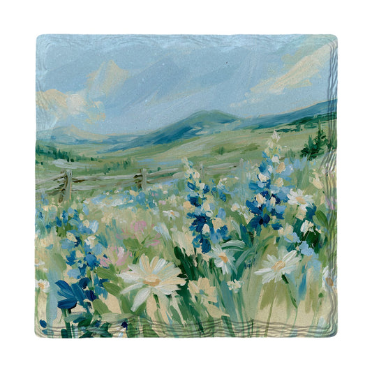 Daisy Meadow Hills | Ceramic Drink Coaster