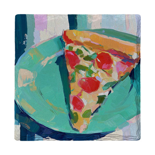 Pizza Slice Treat | Ceramic Drink Coaster
