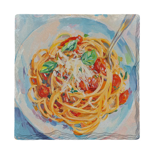Spaghetti Night | Ceramic Drink Coaster