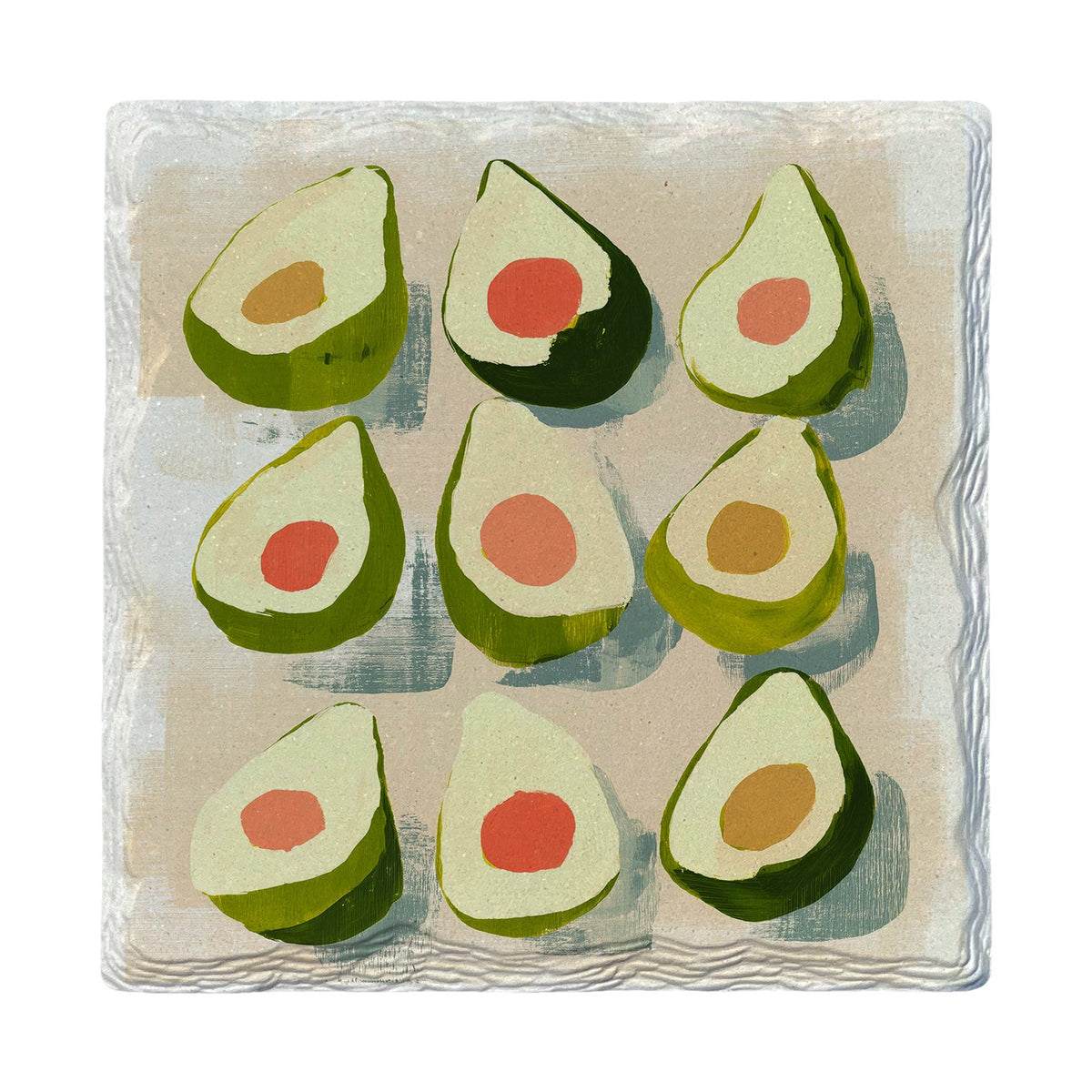 Avocado Medley | Ceramic Drink Coaster