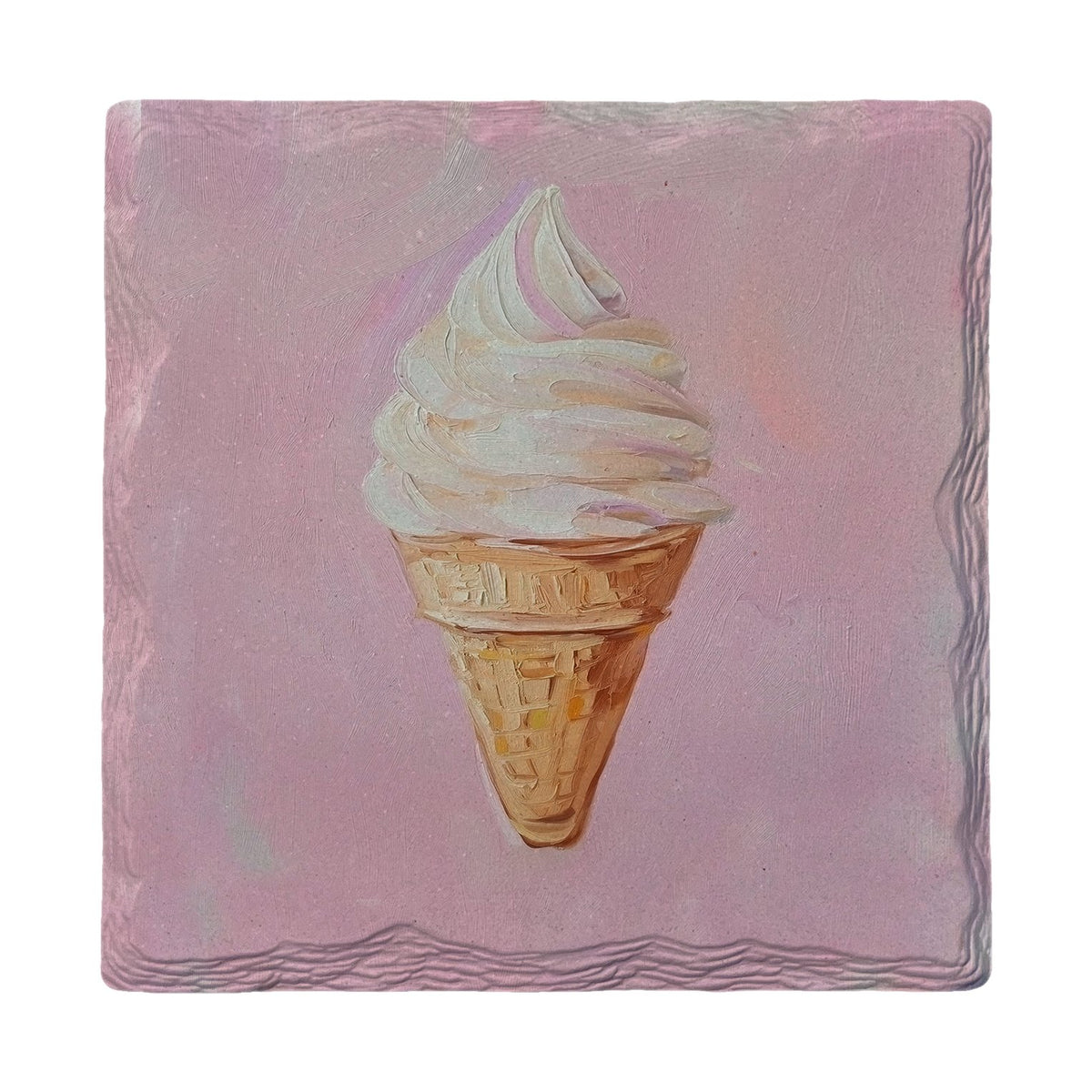 Soft Serve Swirl | Ceramic Drink Coaster