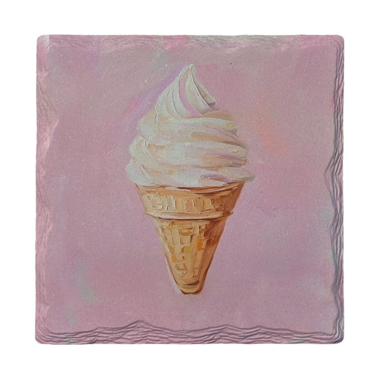 Soft Serve Swirl | Ceramic Drink Coaster