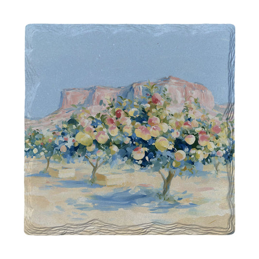Orchard Under the Mesa | Ceramic Drink Coaster
