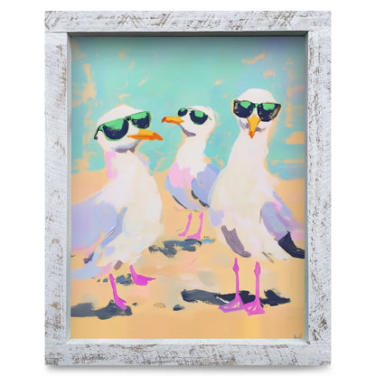 Seagull Bros | Real Wood Framed Wall Art Print