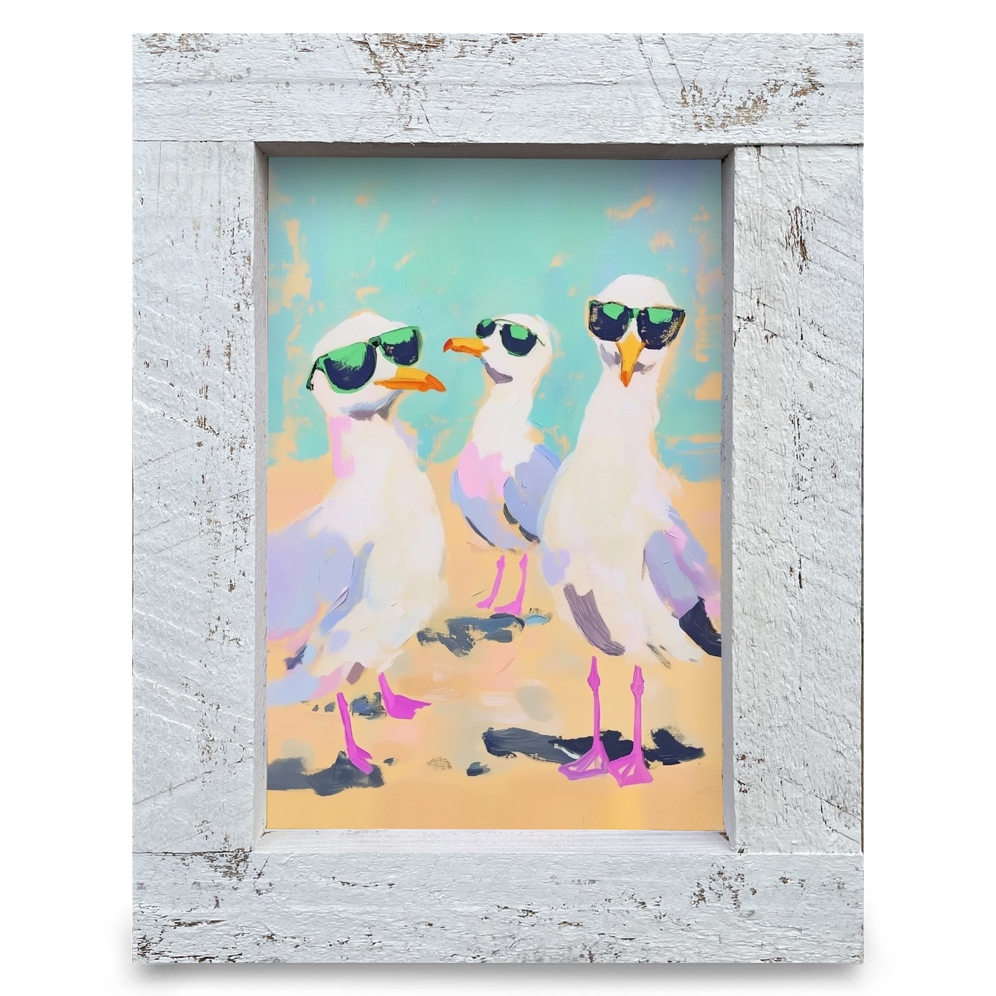 Seagull Bros | Real Wood Framed Wall Art Print