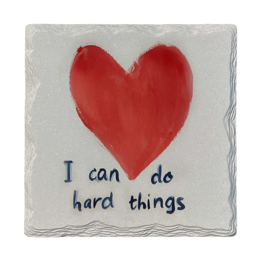 I Can Do Hard Things | Ceramic Drink Coaster